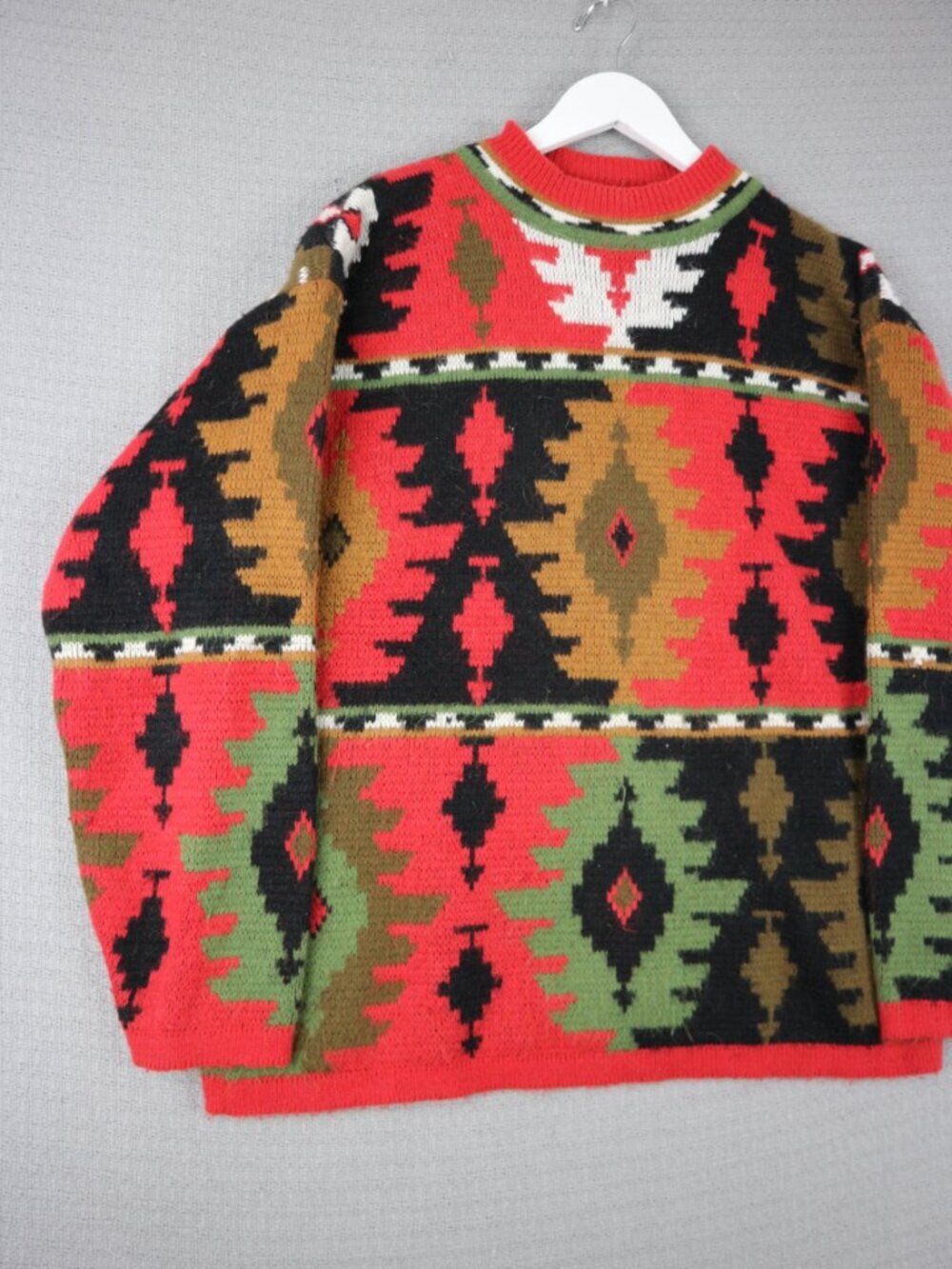 FairSet Aztec Print All Over Design Sweater Vintage Medium - Picture 4 of 8